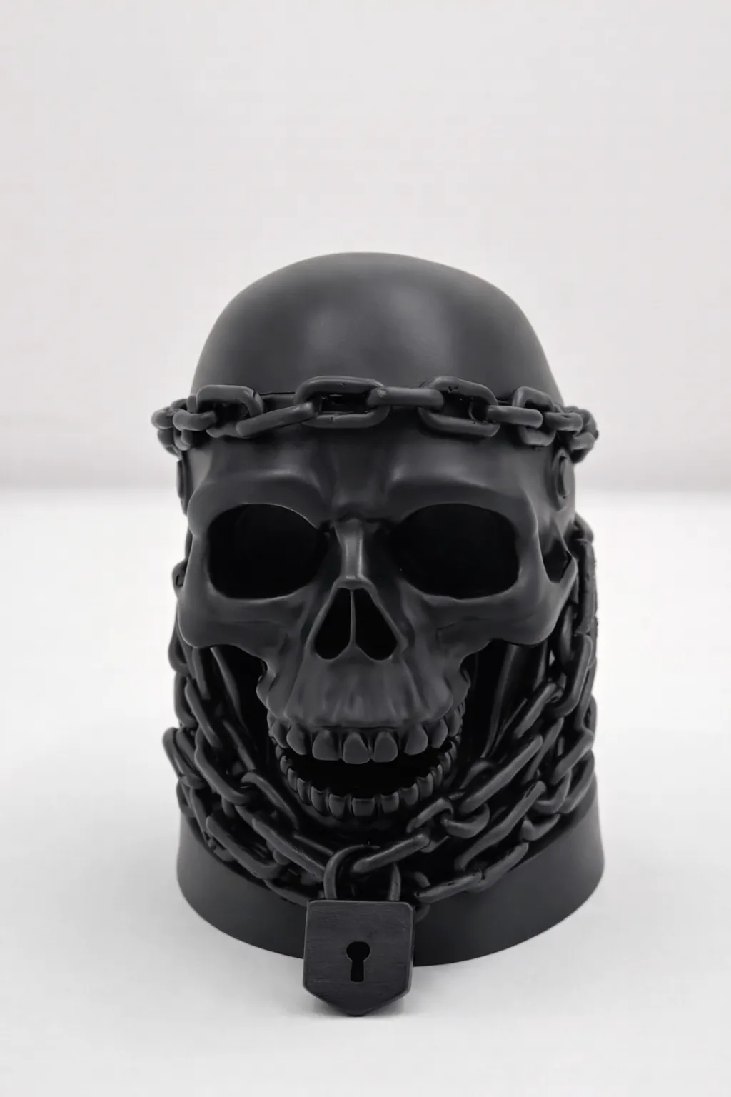 Black Skull with Chains