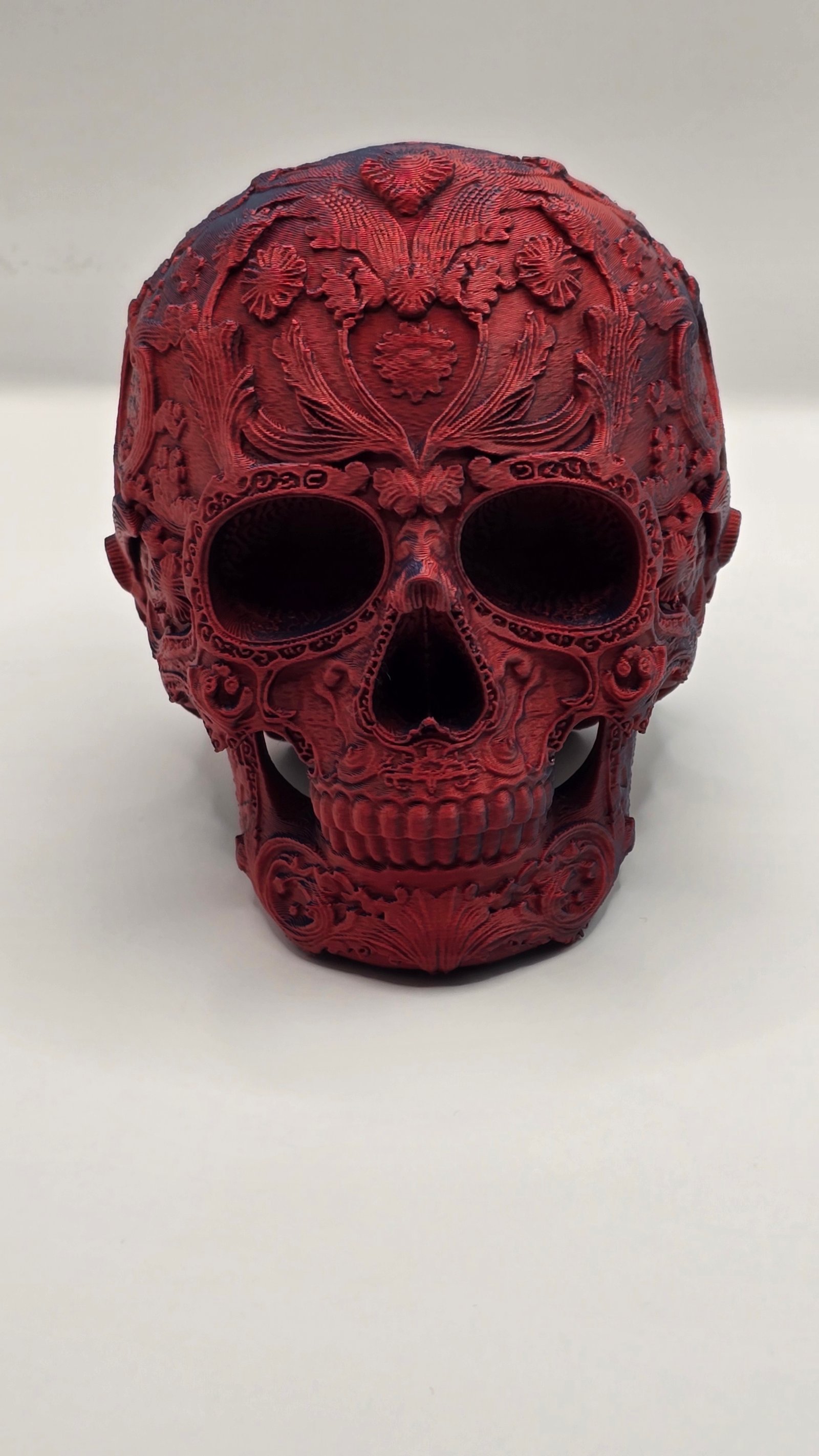 Craniu Decor Red Black Matte