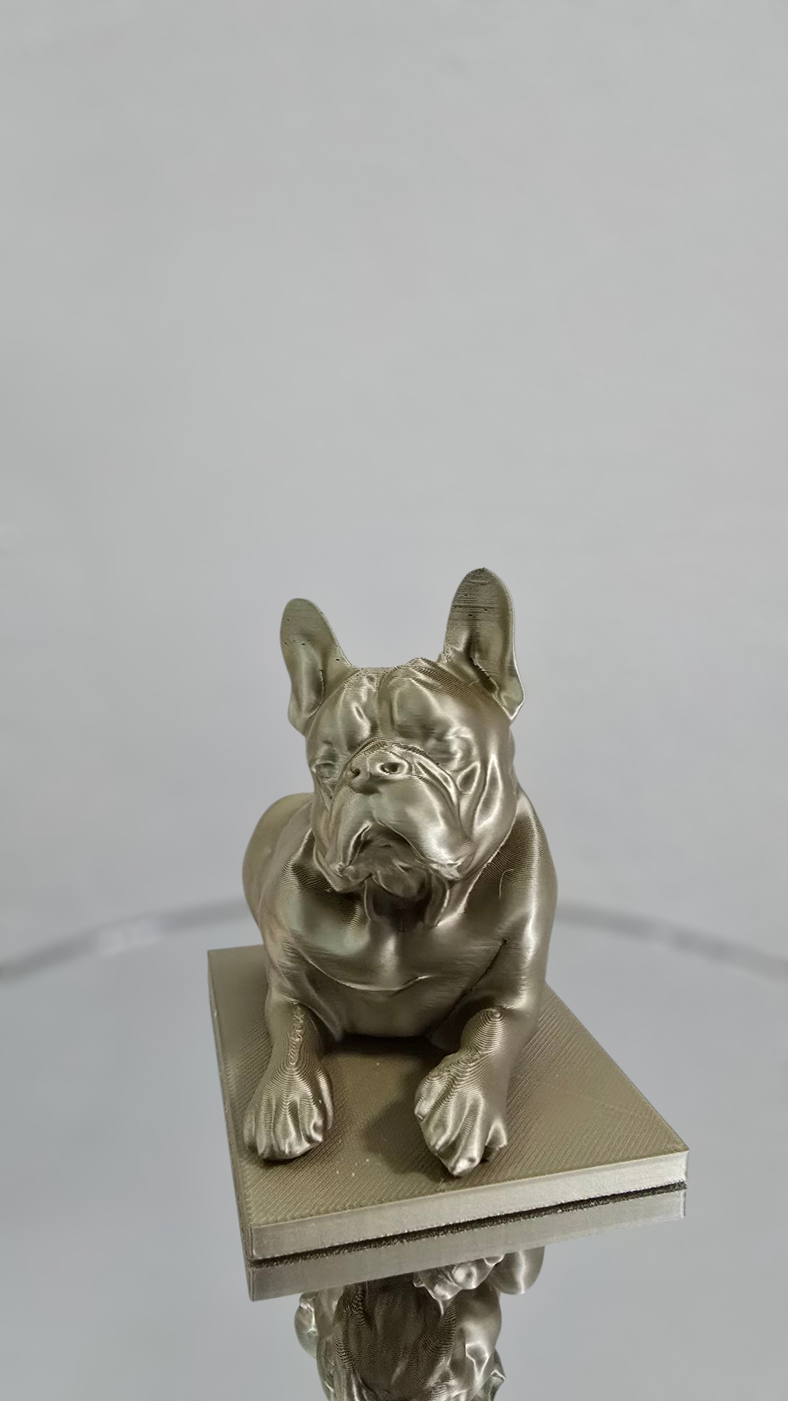 Figurine Bulldog Silk Bronze