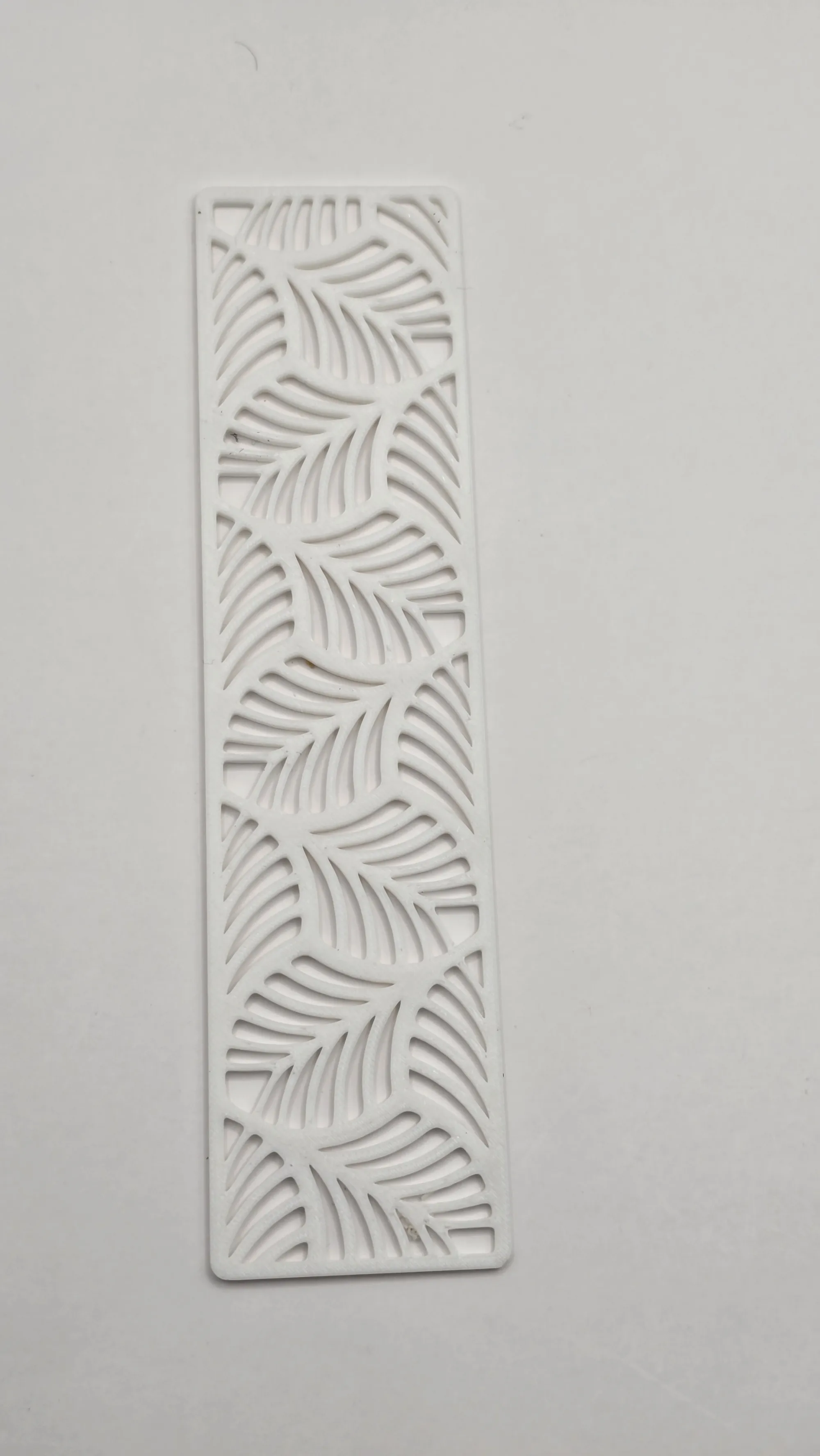 Semn de carte leaf alb